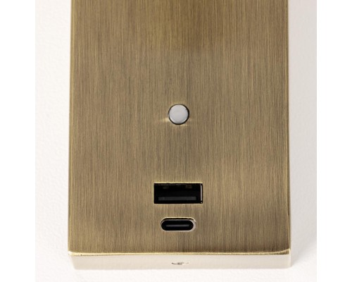 CL704433 Декарт Бронза Стар. Св-к Настенный с USB