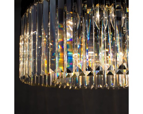 Подвесная люстра с хрусталем Citilux CL332121 Мартин Венге (коричневый)