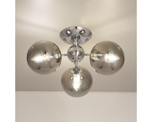 CL102130 Томми Хром+Дымч. Св-к Люстра