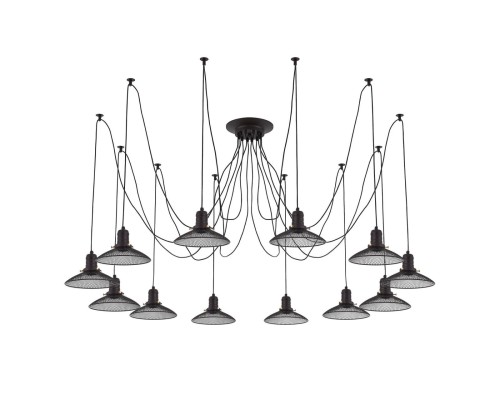 Люстра лофт Citilux CL451122 Эдисон Венге + Черный