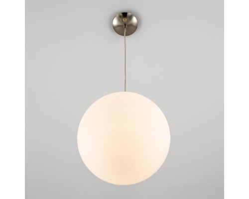 Подвесной светильник Citilux CL941251 Шар 25см Белый+Хром матовый