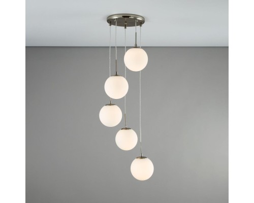 CL102054 Томми Хром Мат.+ Белый Св-к Подвес