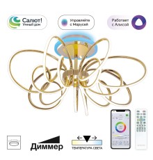 CL224A172 SALMA Смарт Золото Люстра