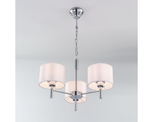 Подвесная люстра Citilux CL463130 Аврора Хром + Белый