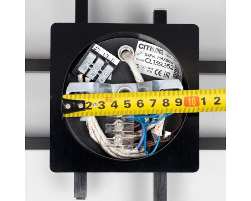 CL139262 Вирта Черный Люстра потолочная