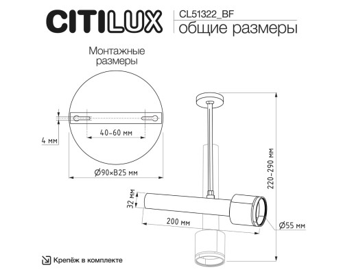 CL51322_BF VEKTOR Латунь Спот 20см (+BF9025BS)