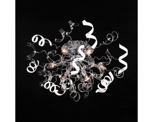 Потолочная люстра Citilux CL222161 Рандом Хром+Прозрачная+Белая