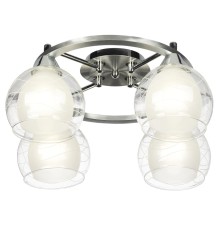 Потолочная люстра Citilux CL157142 Буги Алюминий+Хром