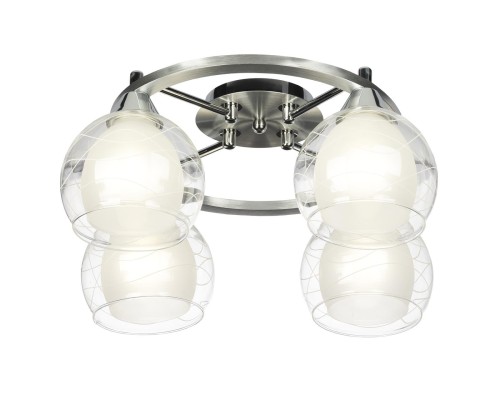 Потолочная люстра Citilux CL157142 Буги Алюминий+Хром