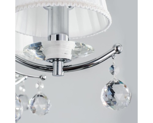 Подвесная люстра Citilux CL438181 Шелли Хром + Белый