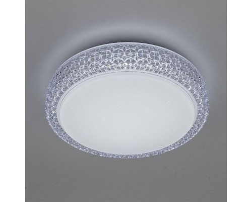 Потолочный светодиодный светильник с диммером Citilux CL71818 Альпина 18 Вт 3400-3600K Белый + Прозрачный