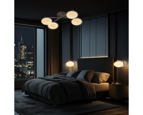 CL226A141 ATMAN Смарт Хром.Мат. Люстра Потолочная