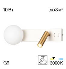 CL704450 Декарт Белый+Бронза Св-к Настенный