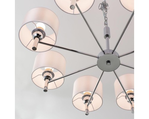 Подвесная люстра Citilux CL463180 Аврора Хром + Белый