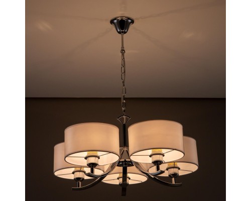 CL466150 Эвита Хром+Белый Св-к Люстра