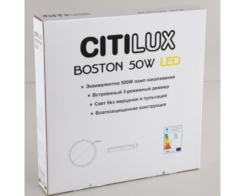 CL709501N Бостон Хром Мат. Св-к Накл. LED 50W*4000K