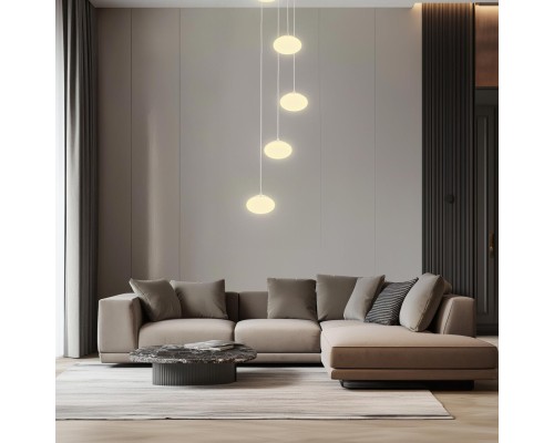 CL226A051 ATMAN Смарт Хром.Мат. Люстра Подвесная