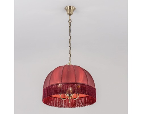 CL407133 Базель Красный Св-к Люстра