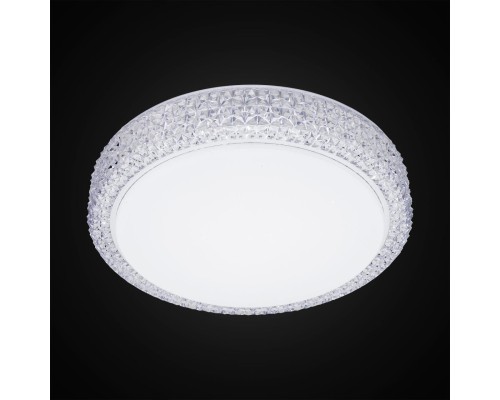 Потолочный светодиодный светильник с диммером Citilux CL71818 Альпина 18 Вт 3400-3600K Белый + Прозрачный