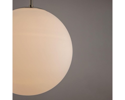 Подвесной светильник Citilux CL941251 Шар 25см Белый+Хром матовый