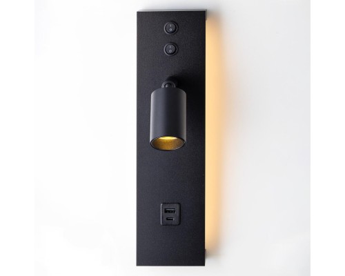 CL704461 Декарт Черный Св-к Настенный с USB