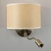 Бра с выключателем и лампой для чтения 3Вт 3000K Citilux CL704306 Декарт Старая Бронза + Песочный