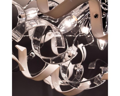 Потолочная люстра Citilux CL222161 Рандом Хром+Прозрачная+Белая