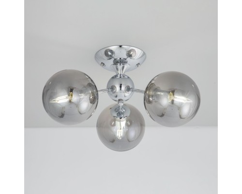 CL102130 Томми Хром+Дымч. Св-к Люстра