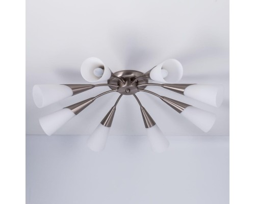 Потолочная люстра Citilux CL103181 Фокус Хром матовый