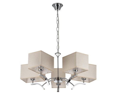 Подвесная люстра Citilux CL460251 Эвора Квадро Хром+Песочный