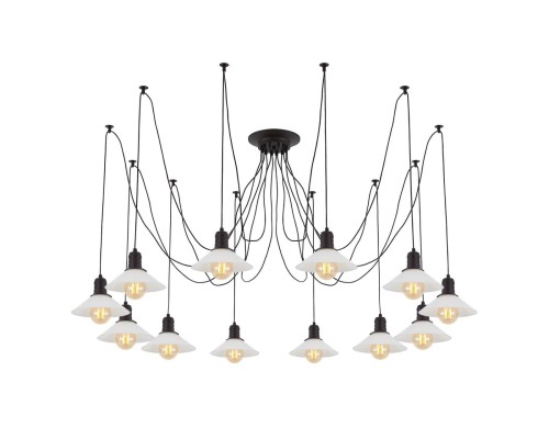 Люстра лофт Citilux CL451122 Эдисон Венге + Черный