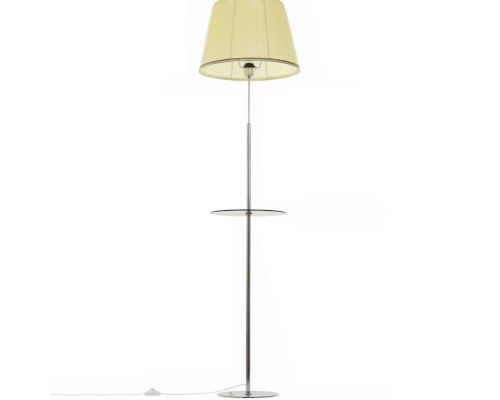 CL402973T Линц Хром+Кремовый Торшер со столиком