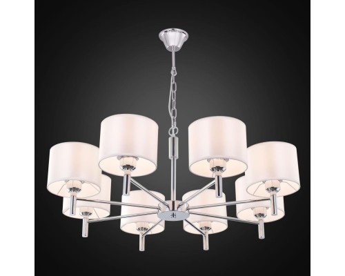 Подвесная люстра Citilux CL463180 Аврора Хром + Белый