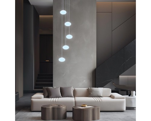 CL226A051 ATMAN Смарт Хром.Мат. Люстра Подвесная