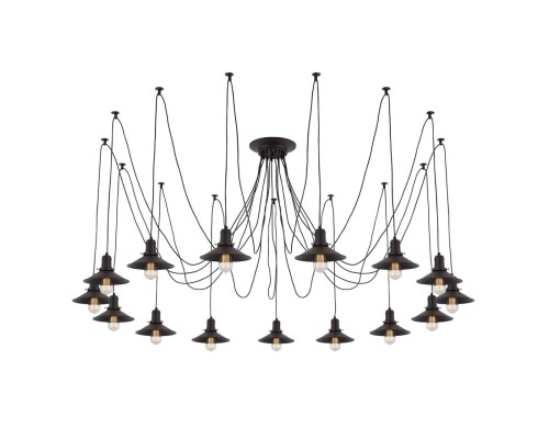 Люстра лофт Citilux CL451152 Эдисон Венге + Черный