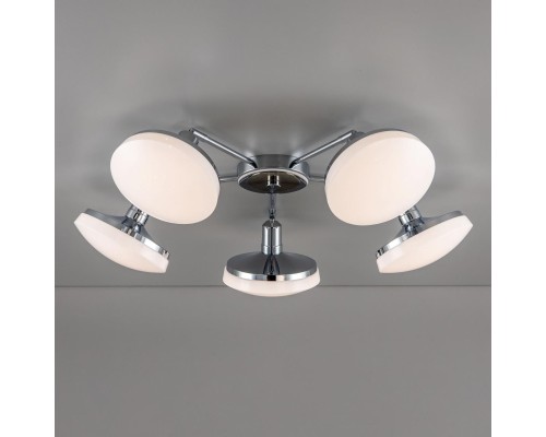 Потолочная светодиодная люстра Citilux CL716251Wz Тамбо 60 Вт 3000K Хром