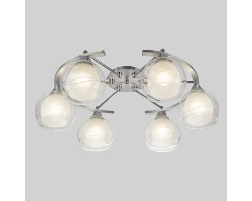 Потолочная люстра Citilux CL157162 Буги Алюминий+Хром