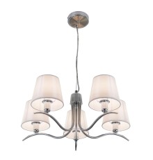 Люстра подвесная Citilux Эмма CL439151 Хром+Белый