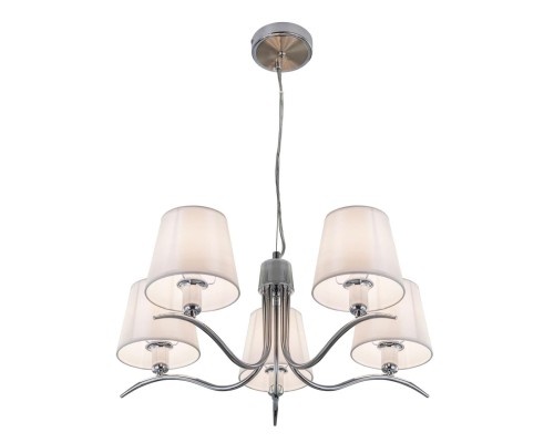 CL439151 Эмма Хром+Белый Св-к Люстра