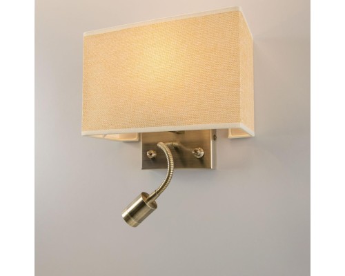 Бра с выключателем и лампой для чтения 3Вт 3000K Citilux CL704303 Декарт Бронза Старая