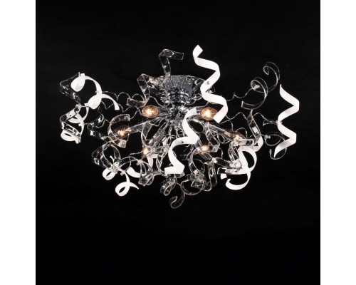 Потолочная люстра Citilux CL222161 Рандом Хром+Прозрачная+Белая