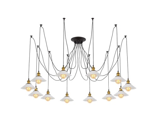 Люстра лофт Citilux CL451121 Эдисон Венге + Бронза