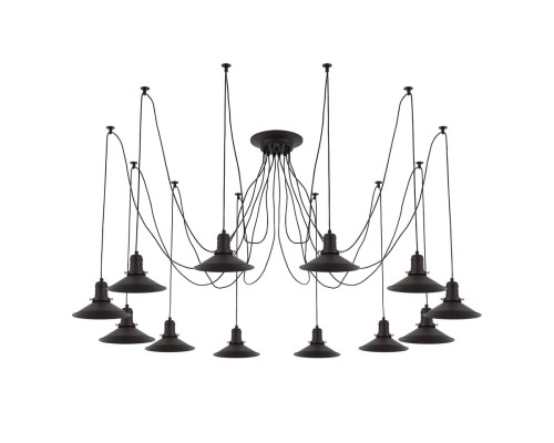 Люстра лофт Citilux CL451122 Эдисон Венге + Черный