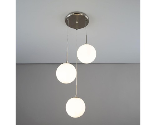 CL102034 Томми Хром Мат.+ Белый Св-к Подвес