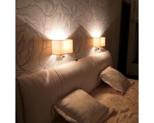 Бра с выключателем и лампой для чтения 3Вт 3000K Citilux CL704303 Декарт Бронза Старая