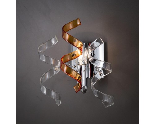 Бра Citilux CL222322 Рандом Хром+Прозрачный+Янтарный