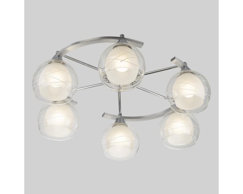 Потолочная люстра Citilux CL157162 Буги Алюминий+Хром