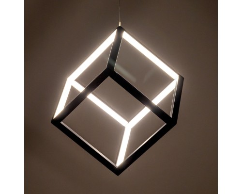 Подвесной светодиодный светильник Citilux CL719201 Куб 30 Вт 4000K Черный