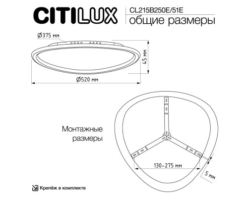 CL215B251E TRIO Черная Люстра Потолочная