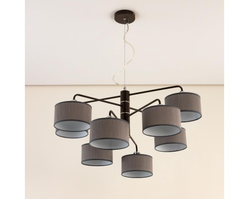 CL428281 Форма Кофе+Серый Св-к Люстра